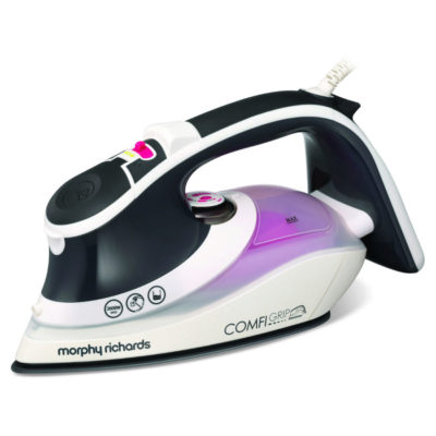 Morphy Richards Comfigrip 2600W Steam Iron – Charcoal/Pink